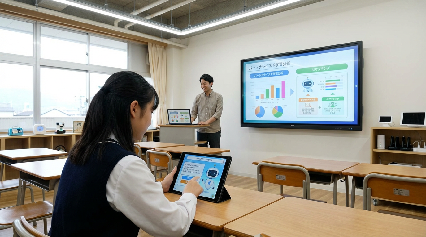 AI技術を活用した学習風景